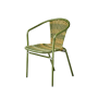 SILLON JAVA PATA BRILLO TRENZADO VERDE