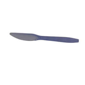 CUBIERTO PLAST.CUCHILLO AZUL P.300