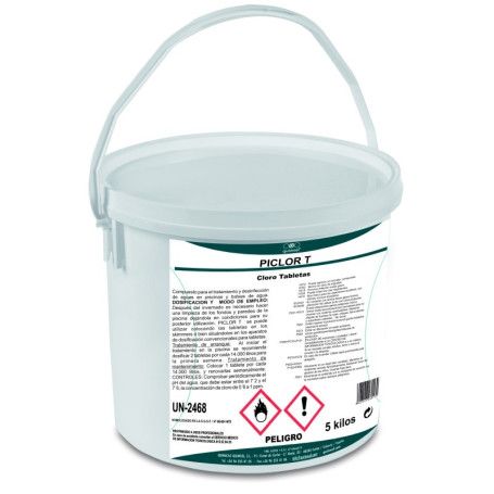 CLORO PISCINAS PICLOR TABLETAS 5KG.