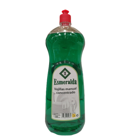 JABON VAJILLAS CONCENT.&(12) 1,5L. ESMERALDA