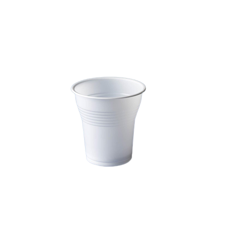 VASO PLAST. BLANCO 150CC. P.100