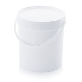 ENVASE BLANCO INYECTADO REDONDO C/ASA 20L