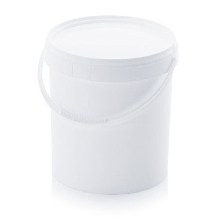 ENVASE BLANCO INYECTADO REDONDO C/ASA 20L