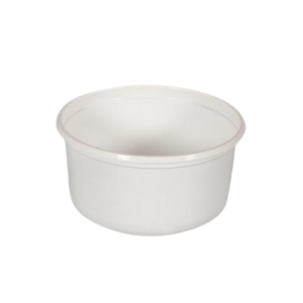 TARRINA PLAST. 250CC. BLANCA C1000