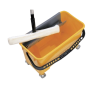 CUBO CRISTALERO COLOR AMARILLO 52x27x33