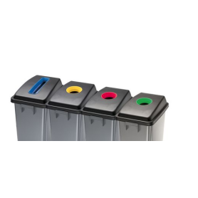 TAPA PAPELERA RECICLAJE 75L CON ASA SLIM