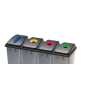 TAPA PAPELERA RECICLAJE 75L CON ASA SLIM