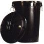 TAPA CUBO BASURA 100L NEGRO