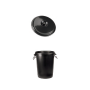 TAPA CUBO BASURA 100L NEGRO
