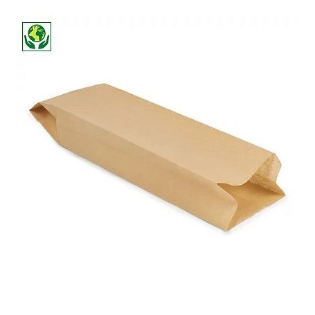 BOLSA PAPEL 14+6x30 KRAFT P.100