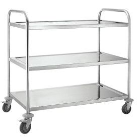CARRO SERVICIO INOX. 86X54X94 3 ESTANTES REF.50010
