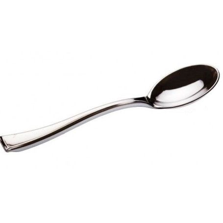 CUBIERTO PLAST.CUCHARILLA PLATA REUTILIZ P.50