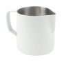 LECHERA SIN TAPA 350ML BLANCA INOX