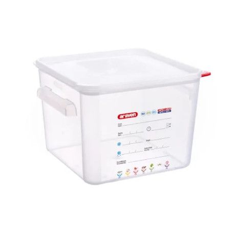 RECIPIENTE C/TAPA CUADRADO 290X290X210H - 12L.