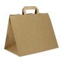 BOLSA PAPEL ASA PLANA KRAFT 32+21X26 C.250