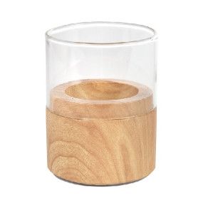 LAMPARA PARA LED 70X61MM.NEAT MADERA CLARA P.10