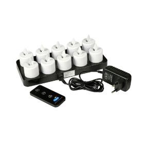VELAS LED RECARGABLES 38X@36MM 25H. BLANCO P.10