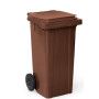 CUBO BASURA RUEDAS 120L MARRON 92X55X48 EXTRA