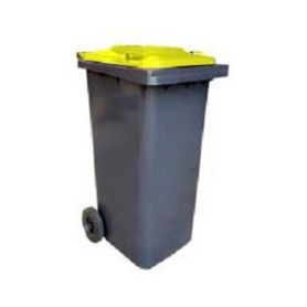 CUBO BASURA RUEDAS 120L.GRIS 96X55X47,5