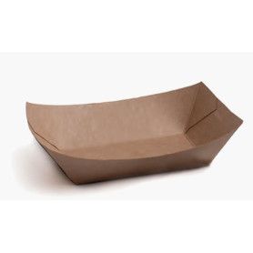 BARQUETA CARTON KRAFT 550CC.180X140X50 C.500