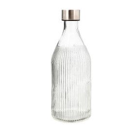 BOTELLA AGUA VIDRIO CON TAPON 1L.