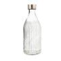 BOTELLA AGUA VIDRIO CON TAPON 1L.