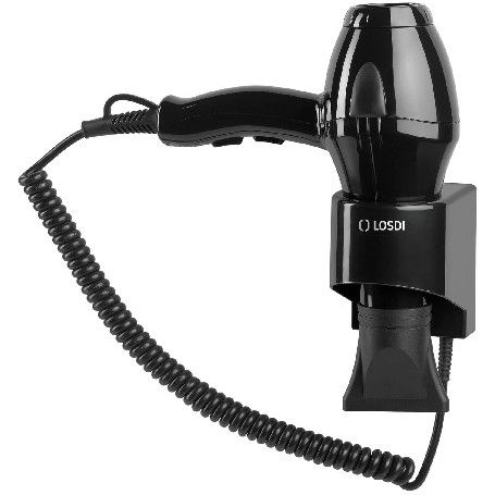 SECADOR PELO C/SOPORTE ABS NEGRO