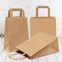 BOLSA PAPEL ASA PLANA KRAFT 18+8X23 C.250