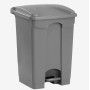 PAPELERA PLAST. PEDAL 65L GRIS 50X40X67