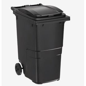 CUBO BASURA RUEDAS 360L GRIS 81x63x100