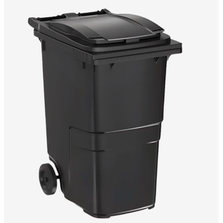 CUBO BASURA RUEDAS 360L GRIS 81x63x100