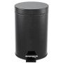PAPELERA PLAST. PEDAL 3L NEGRA URBAN