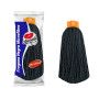 FREGONA MICROFIBRAS NEGRA 30CM/160GR.