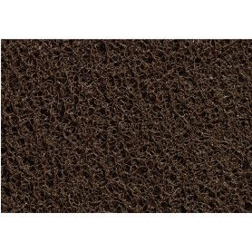 FELPUDO RIZO VINILO C/BASE MARRON 100X130
