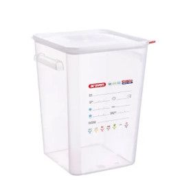 RECIPIENTE C/TAPA CUADRADO 290X290X400H - 22L.