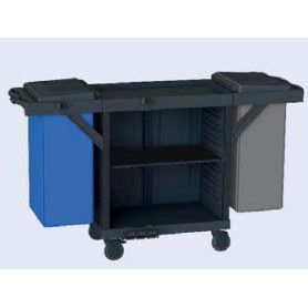 CARRO HABITACION NEGRO C/2 BOLSAS 189X60X107