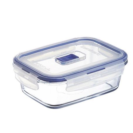 RECIPIENTE C/TAPA VIDRIO 16X11X7CM - 0,82L