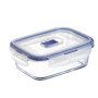 RECIPIENTE C/TAPA VIDRIO 16X11X7CM - 0,82L