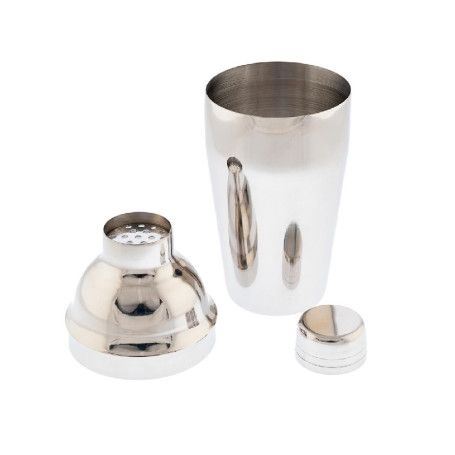 COCTELERA Y VASO MEDIDOR INOX 0,5L.