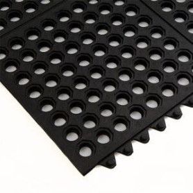 LOSETA CLIC MAT 90x90CM. 14MM NEGRO