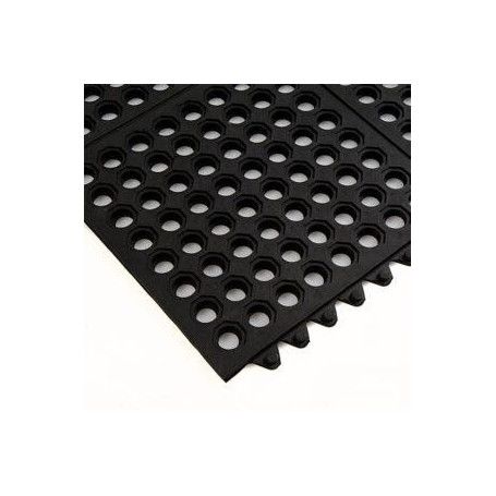 LOSETA CLIC MAT 90x90CM. 14MM NEGRO