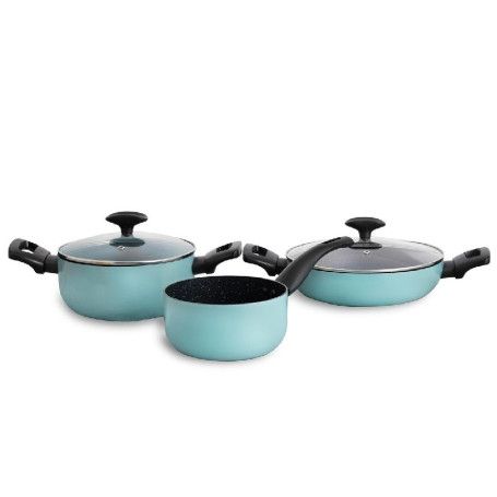 BATERIA COCINA 3 PIEZAS ALUMINIO PRENSADO