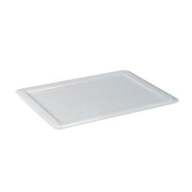TAPA CUBETA ALIMENTARIA HDPE 600X400 BLANCA
