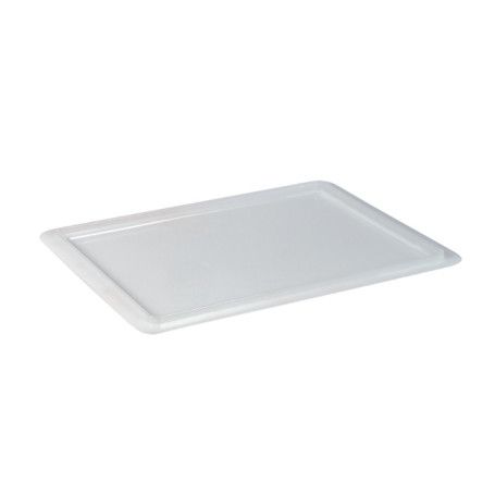 TAPA CUBETA ALIMENTARIA HDPE 600X400 BLANCA