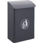 PAPELERA MURAL ACERO 30L.NEGRA