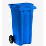 CUBO BASURA RUEDAS 120L. 93X56X49 AZUL