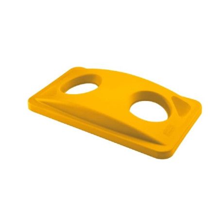 TAPA PAPELERA SLIM JIM BOTELLAS AMARILLO