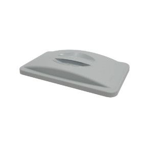TAPA PAPELERA SLIM JIM C/ASA SUPERIOR GRIS