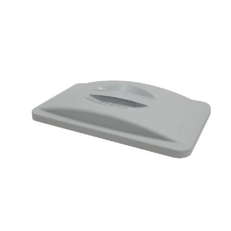 TAPA PAPELERA SLIM JIM C/ASA SUPERIOR GRIS