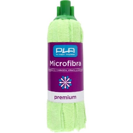 FREGONA MICROFIBRAS TIRAS VERDE 165GR.(PLA)